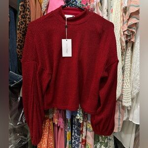 Lovers and Friends Mabel sweater in ruby